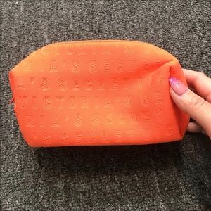 Orange and yellow Victoria’s Secret Makeup Bag